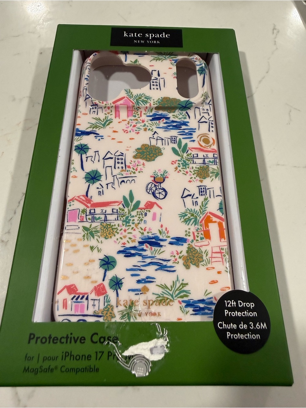 kate spade New York Multicolor Floral Village iPhone Case 17 PRO